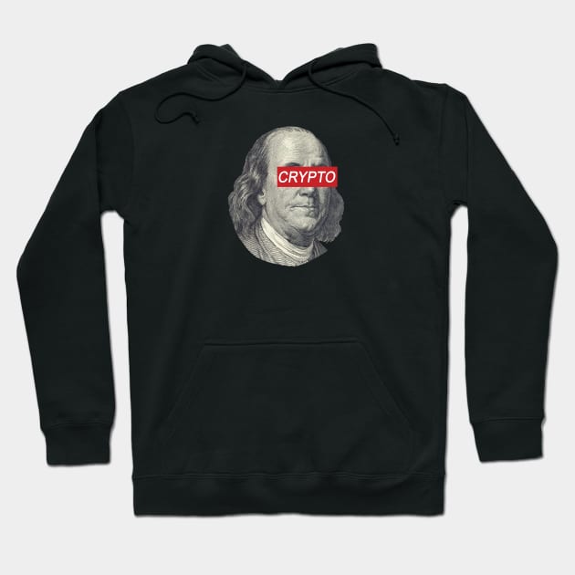 Dollar Man Has Crypto Eyes Hoodie by CryptoHunter